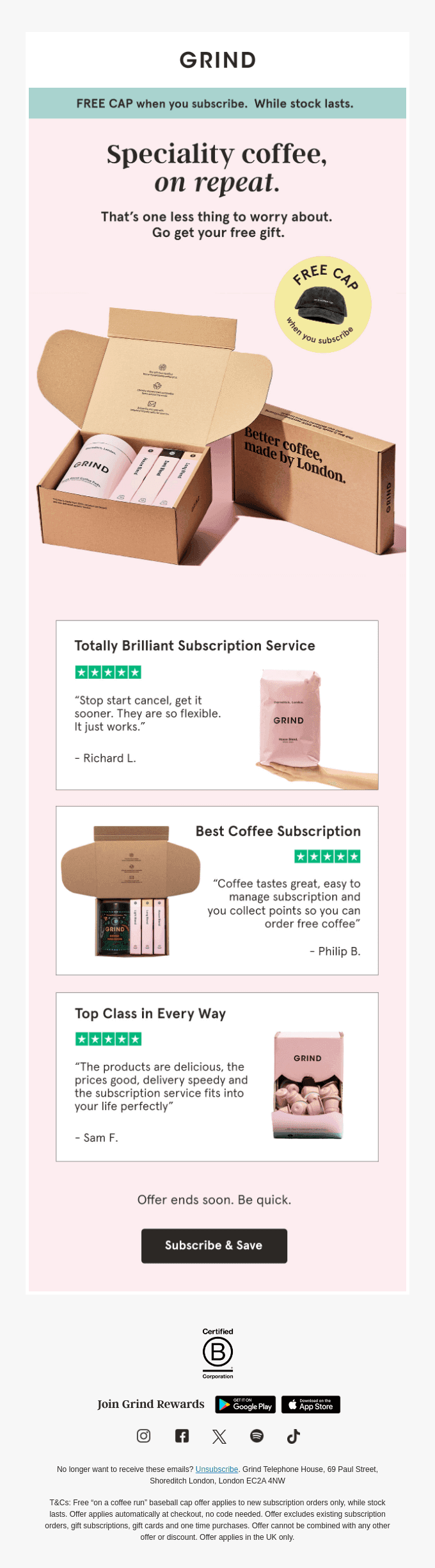 “The best coffee subscription I’ve had”