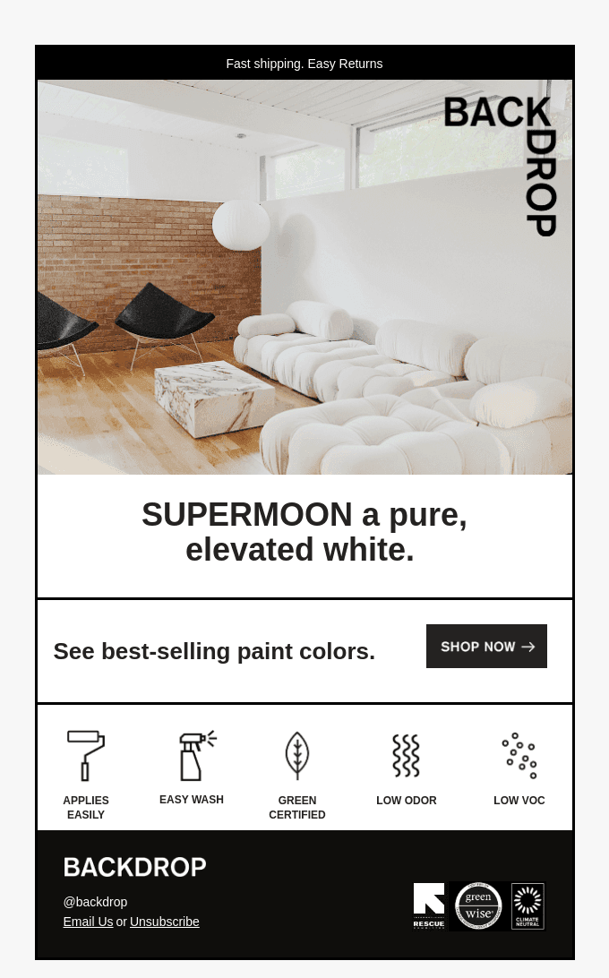 THE BEST-SELLING WHITE PAINT COLOR.