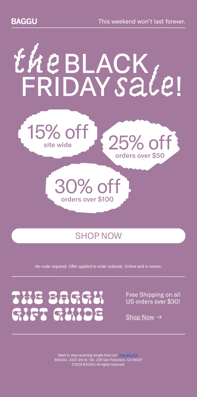 The Black Friday Sale continues— up to 30% off!
