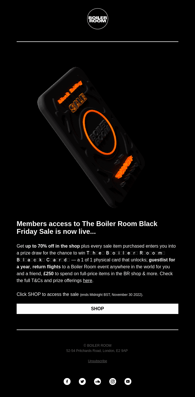 THE BLACK FRIDAY SALE โ up to 70% off in the shop