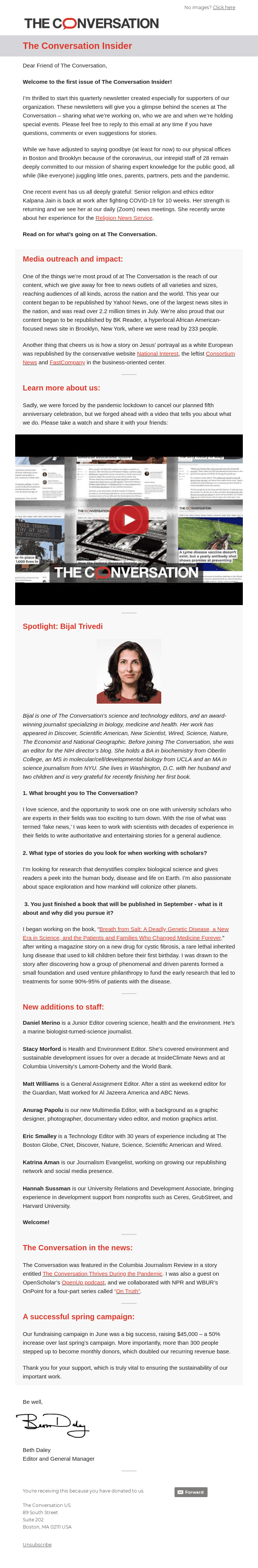 The Conversation Insider - how we've been growing