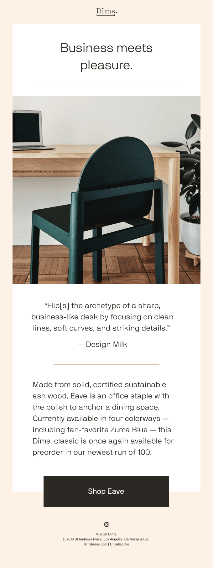 The desk approved by Vogue, Domino + Design Milk.
