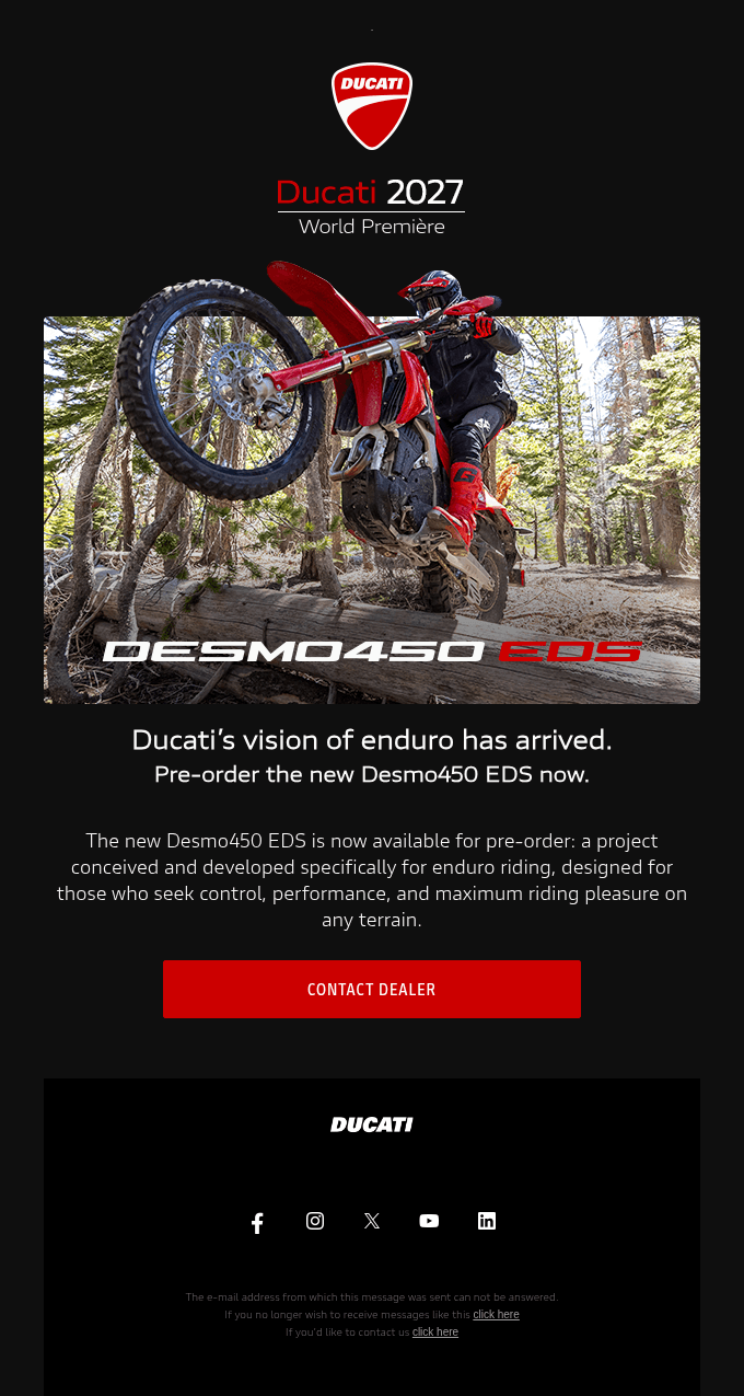 The Desmo450 EDS has arrived: order yours now.