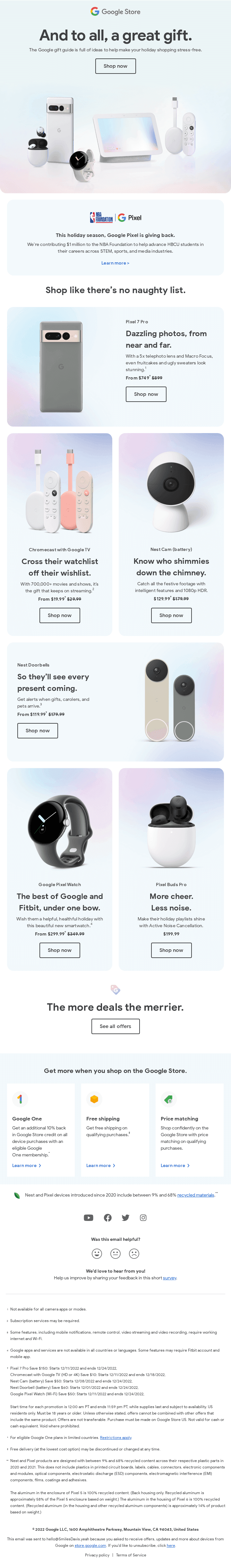 The Google gift guide has something for everyone