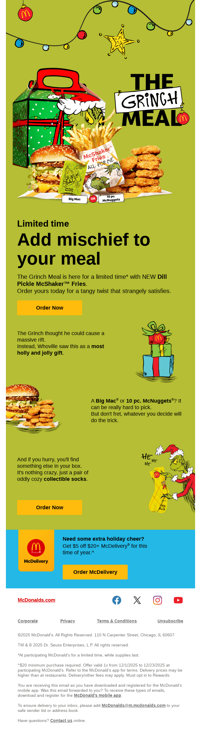 The Grinch Meal is here for the taking