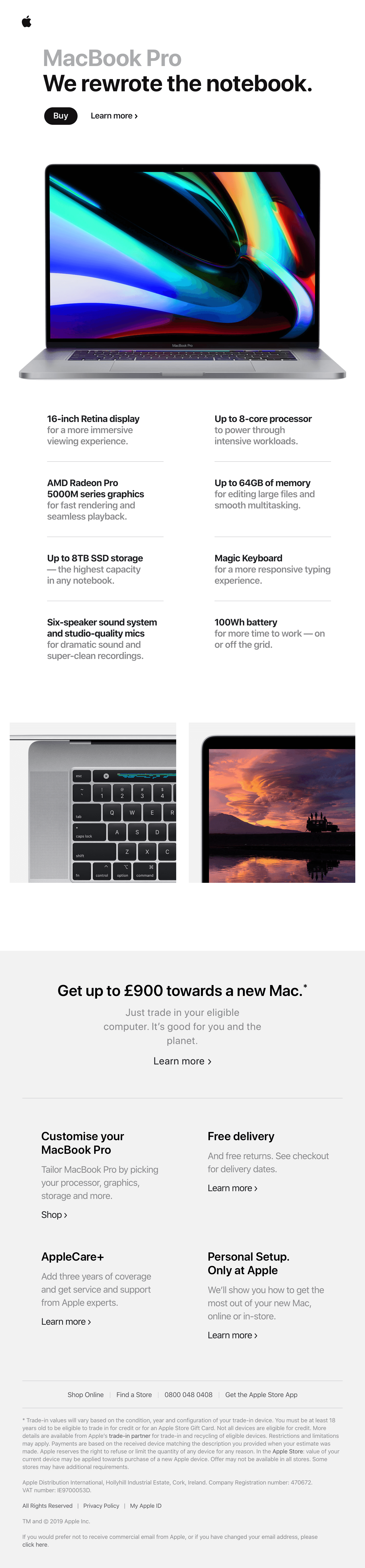 The incredible new 16-inch MacBook Pro is here.