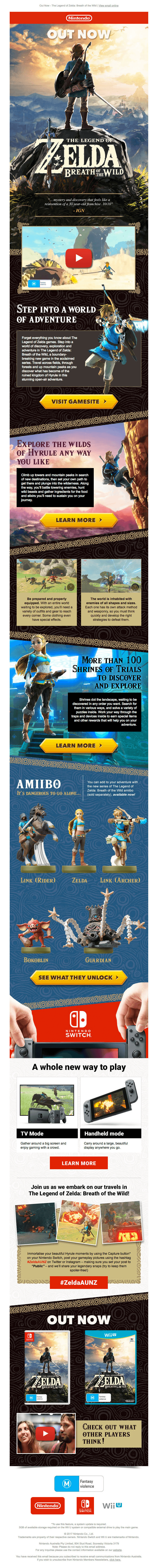 The long wait is over with The Legend of Zelda: Breath of the Wild available today