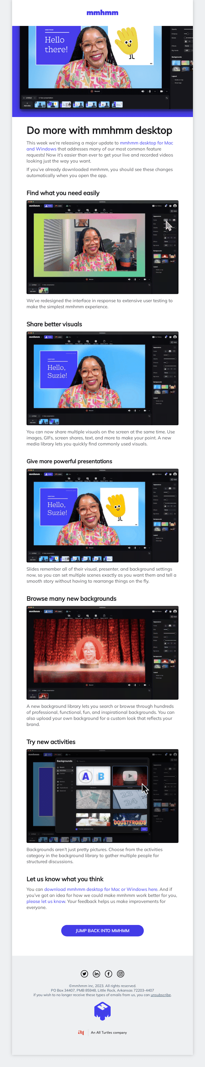 The new mmhmm desktop is easier than ever