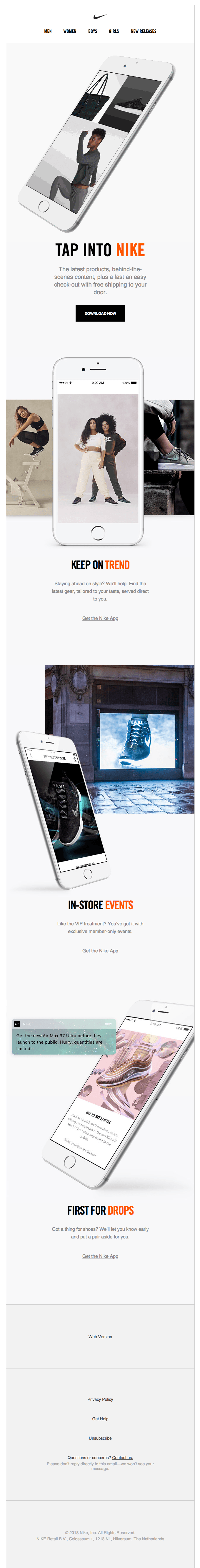 The Nike App: Direct Access to Our Best