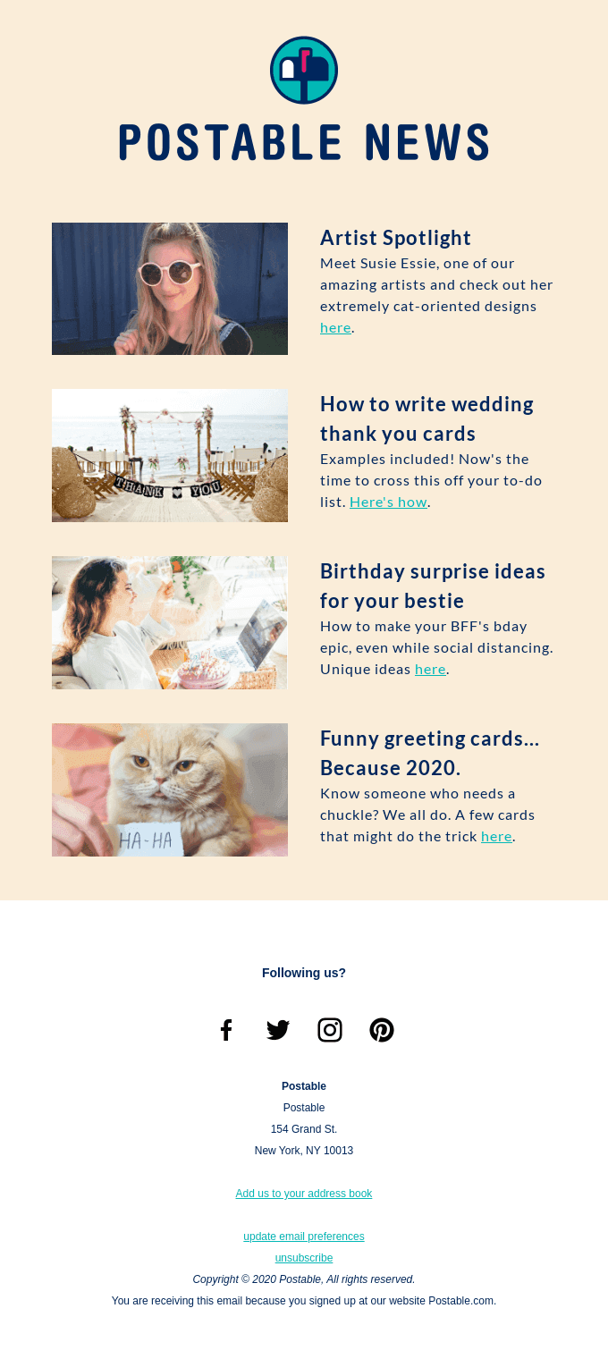The Postable Newsletter is BACK! 💥