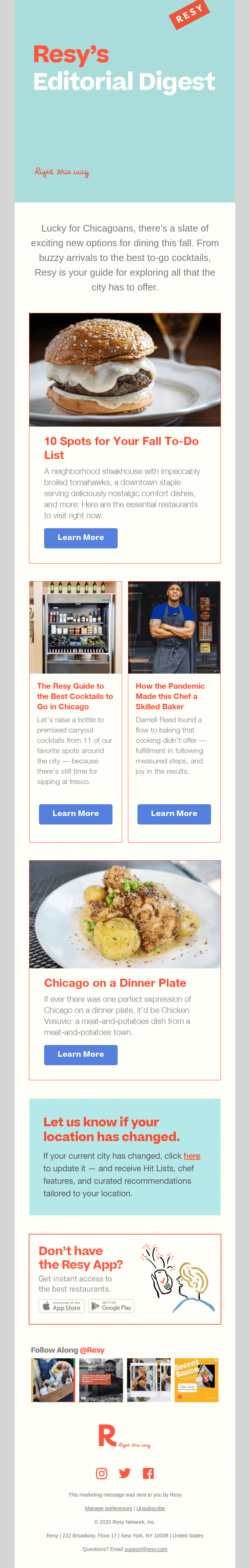 The Resy Digest: Celebrating fall in Chicago.