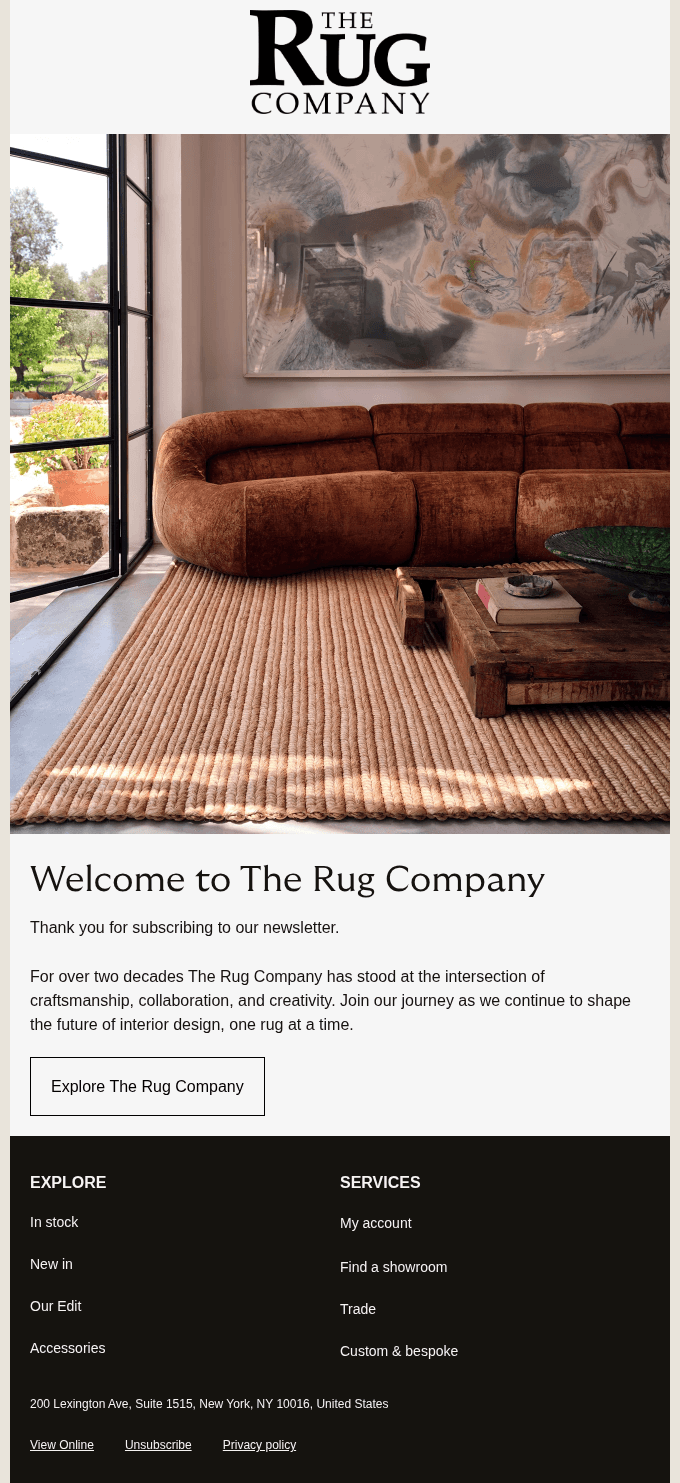 Welcome to The Rug Company