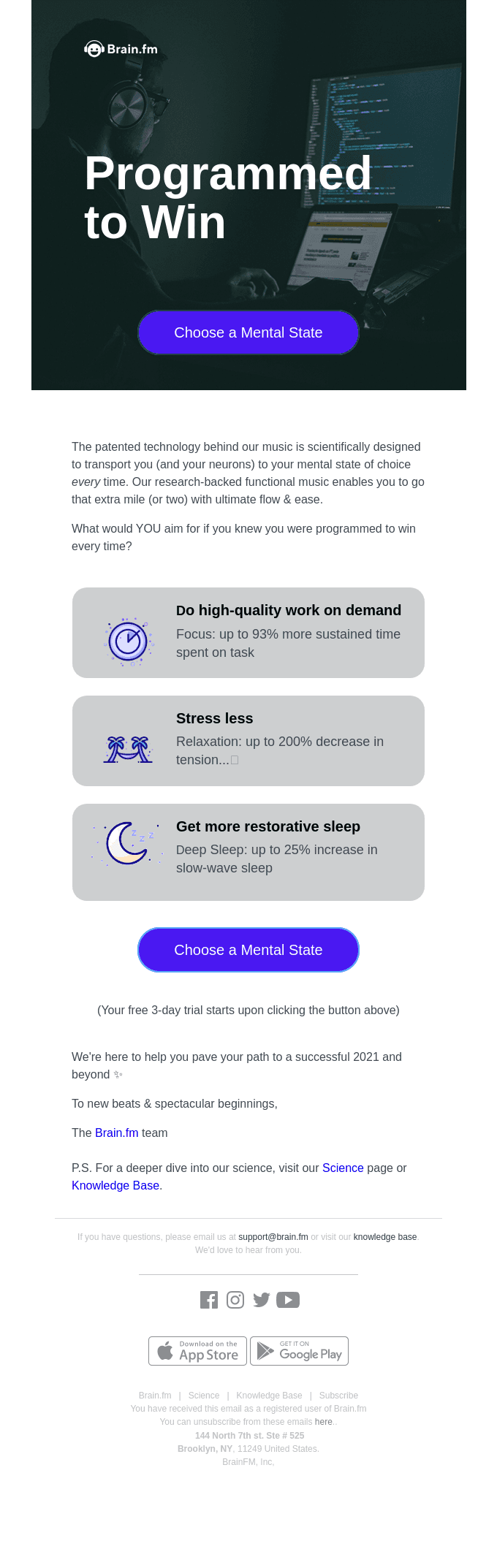 The simple way to program your 🧠 to win