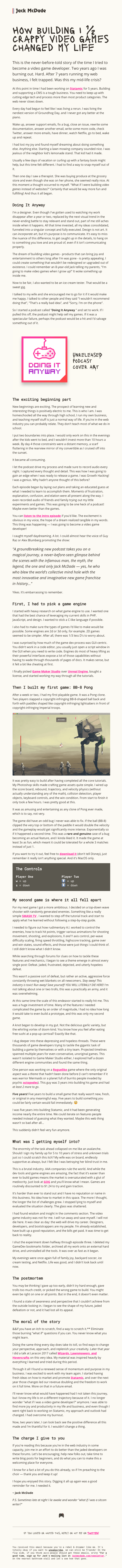 ✨The story of the time I tried to become a video game developer