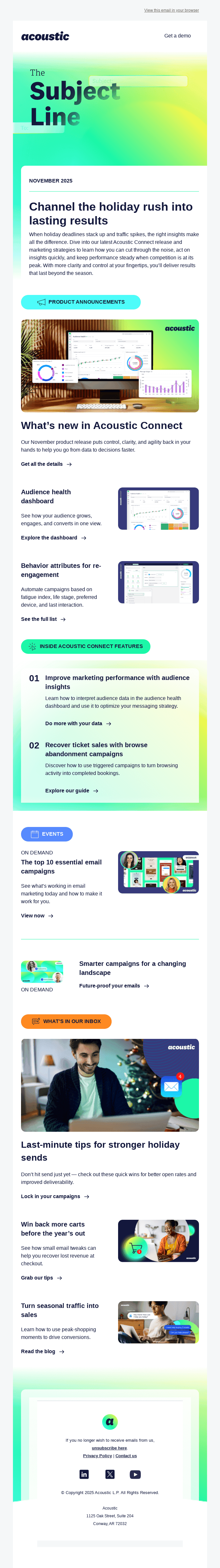 The Subject Line: Turn holiday pressure into high performance