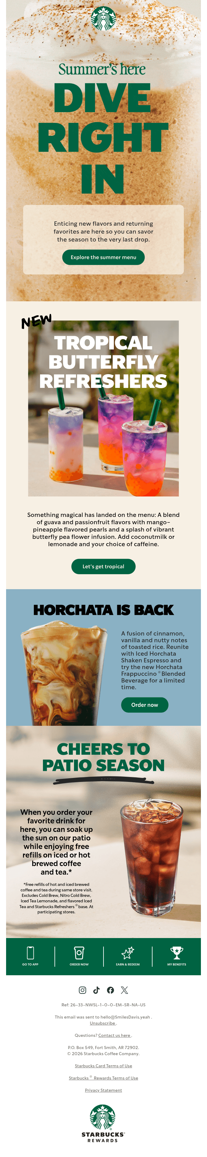 The summer menu is officially here ☀✨