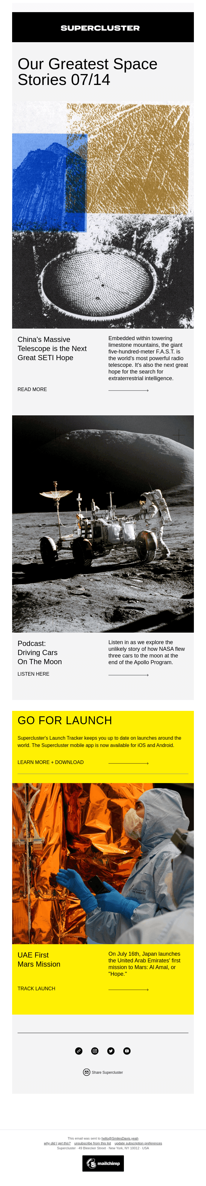 The Supercluster Newsletter 07.14.20