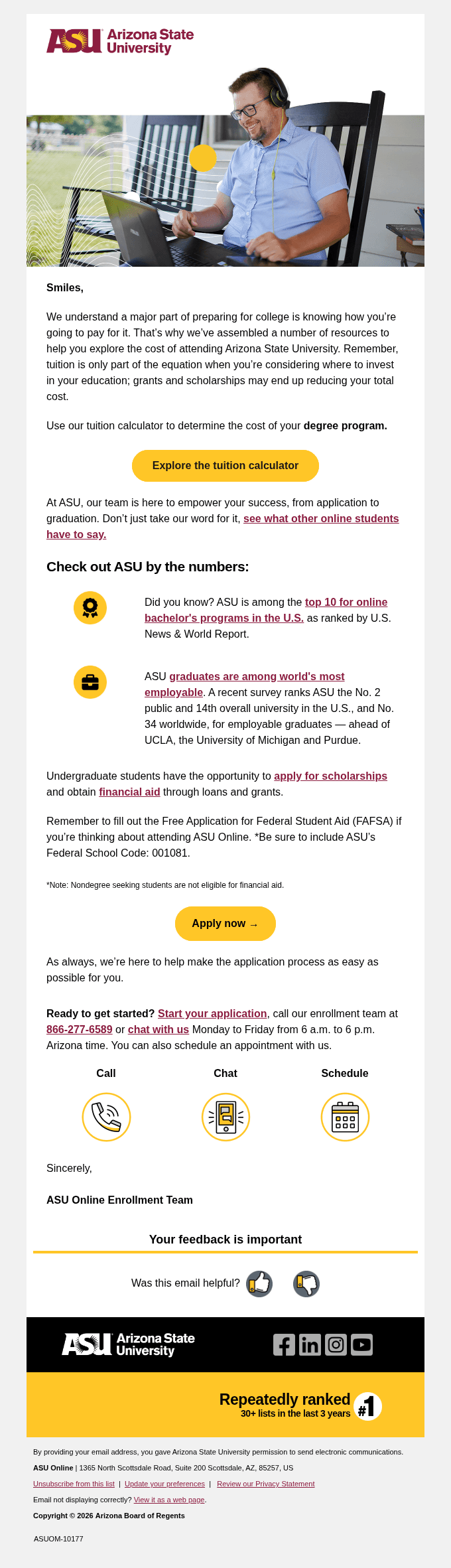 The Value of an ASU Online Degree