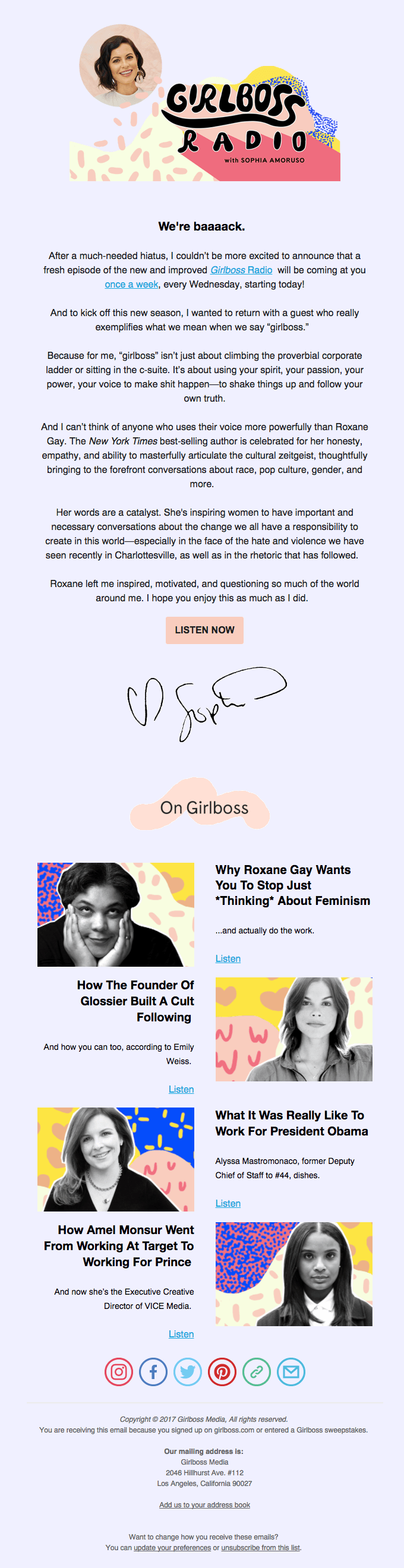 The wait is over. Girlboss Radio is BACK