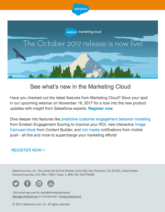 The wait is over! The latest Marketing Cloud Release is live.