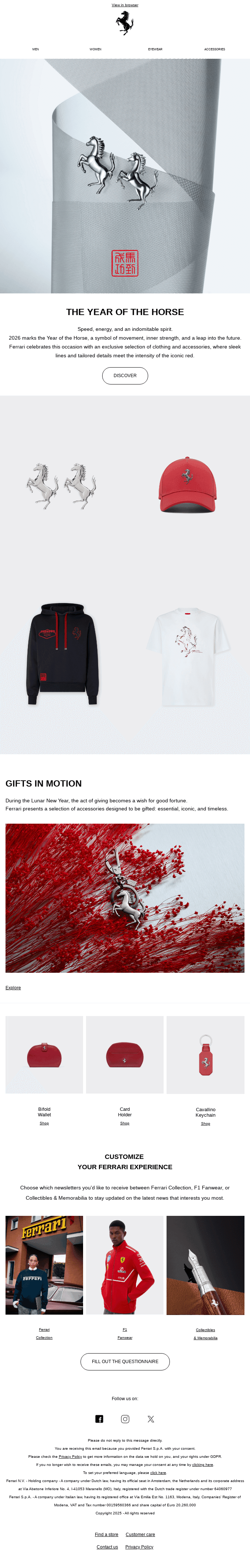 The Year of the Horse. Elegance in motion.