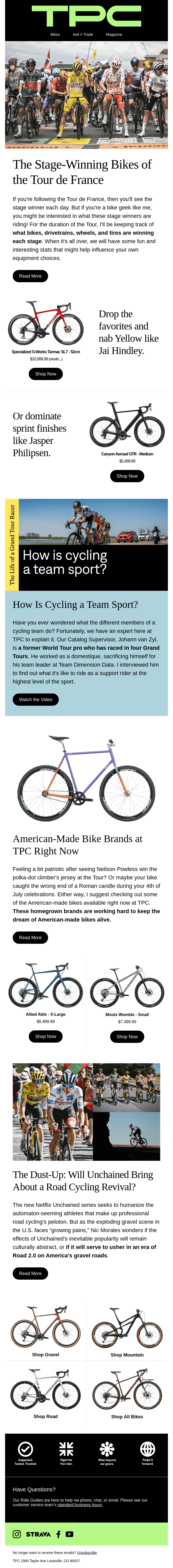 These Bikes Are Dominating The Tour de France