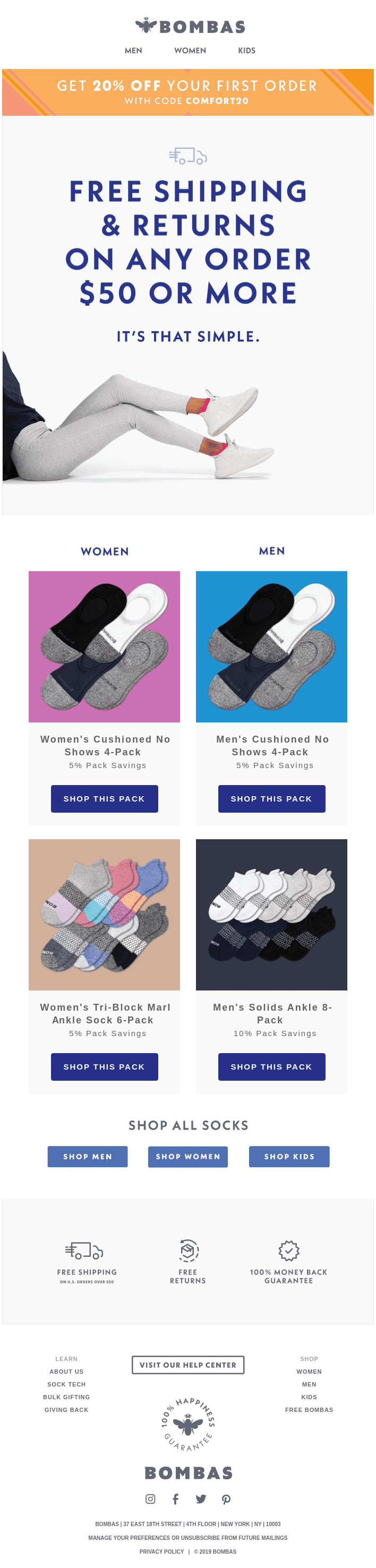 This Is How You Get Free Shipping On Bombas