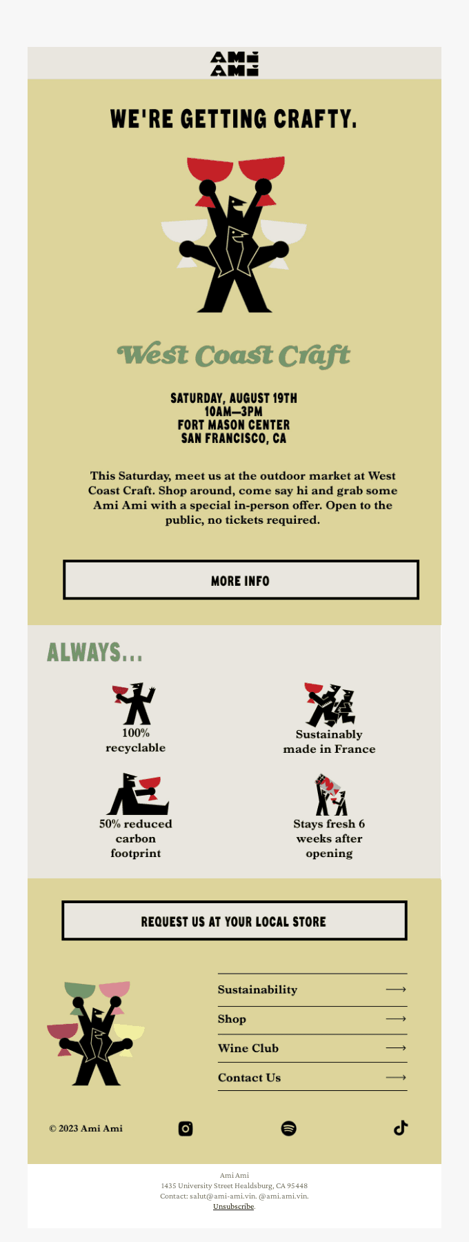 This Saturday! Get crafty with us.🍷