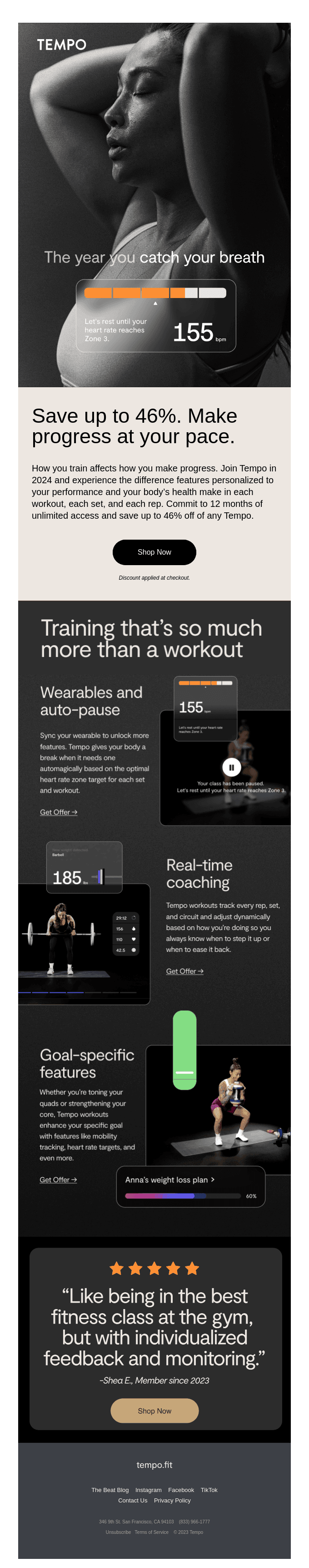 ⚡ This year, make progress at your pace with up to 46% off.