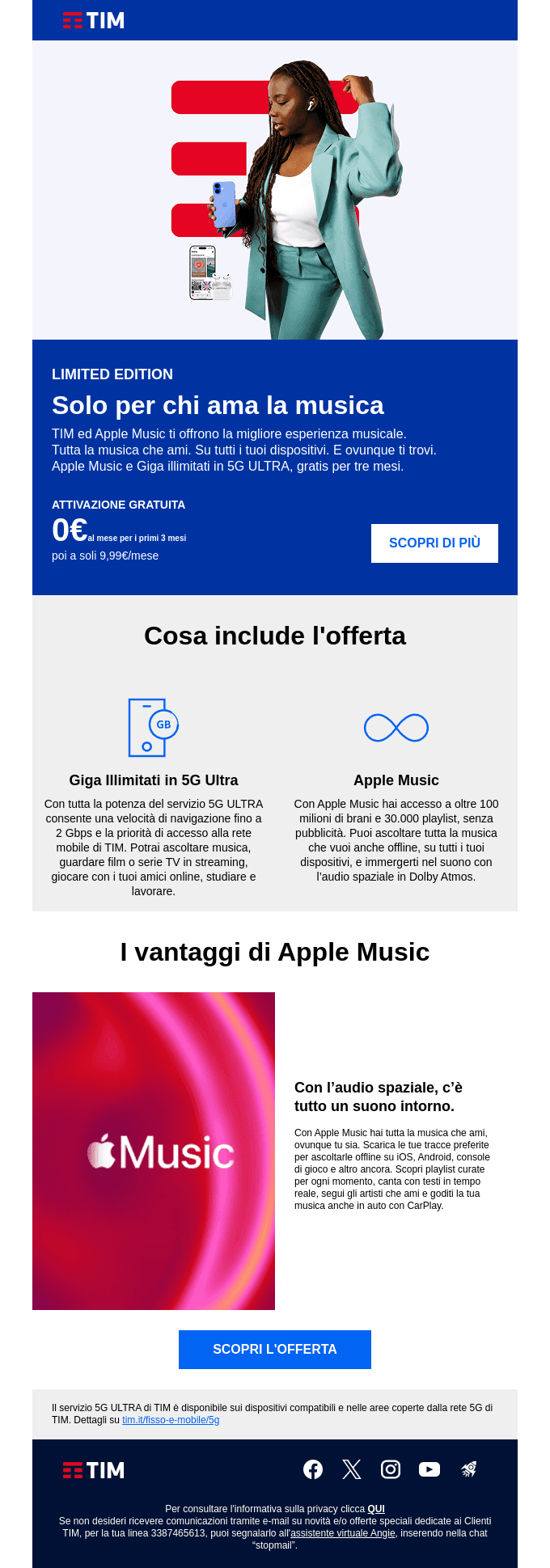 TIM ed Apple Music per chi ama la musica