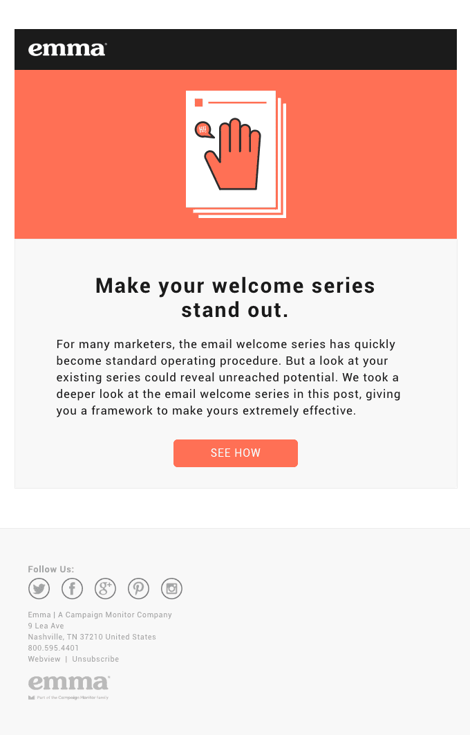 Time to create a welcome series that gets results.