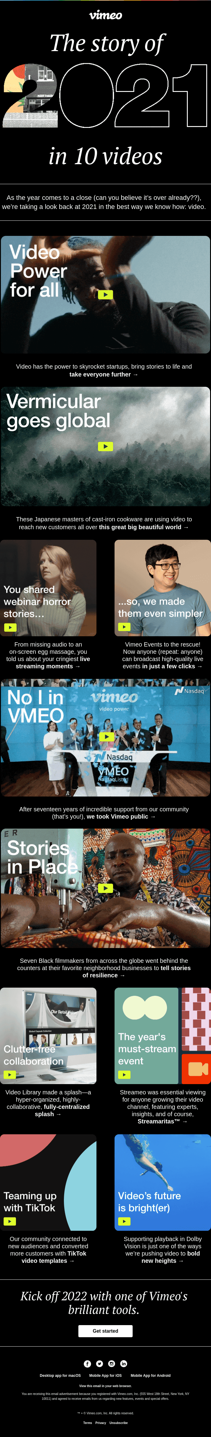 Time to wrap up the year in video