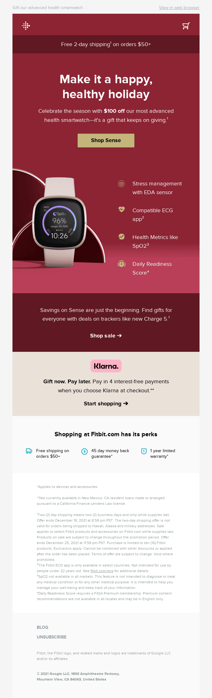 ‘Tis the season for $100 off Sense