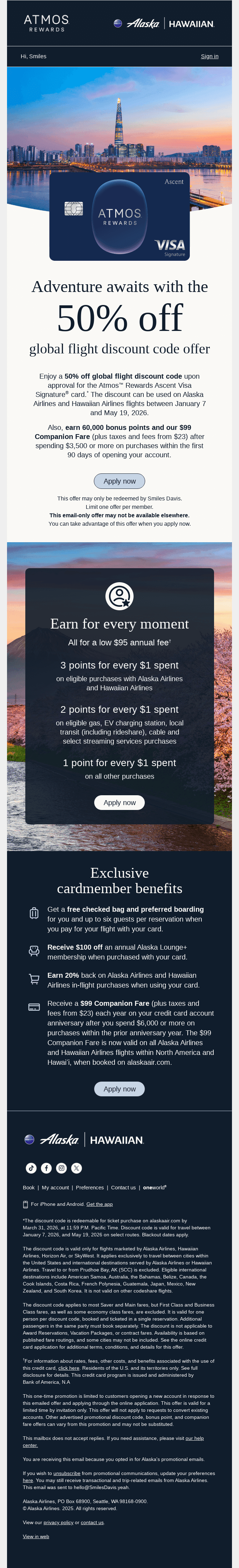’Tis the season to earn 60,000 bonus points + more