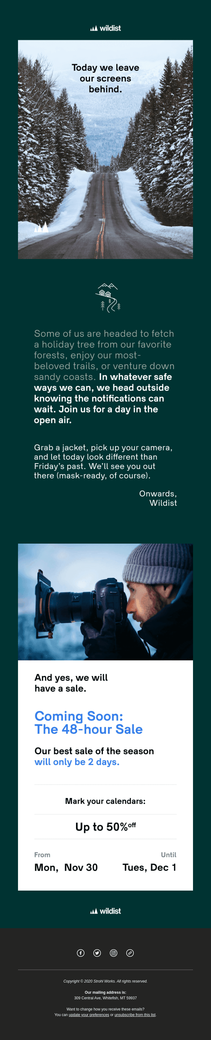 Today, we leave our screens behind.