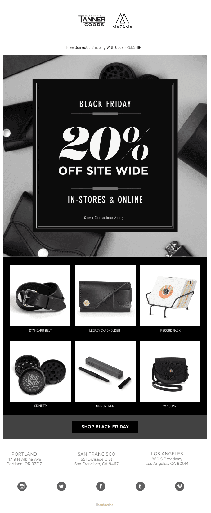 Today’s the day. 20% off site-wide!