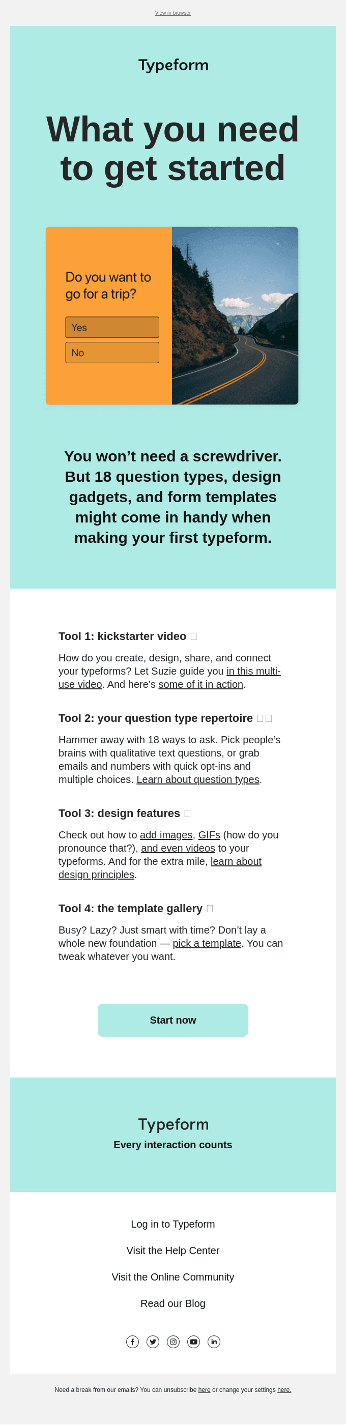 🧰 Toolbox time: getting started with Typeform