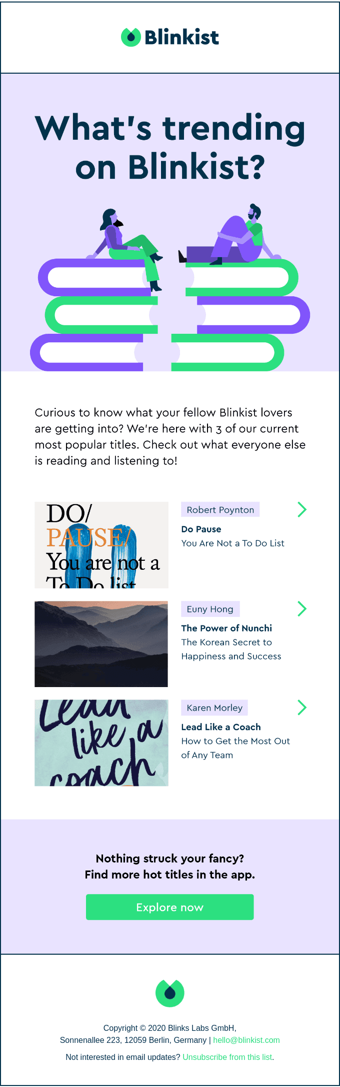Top 3 Blinkist titles that everyone’s loving