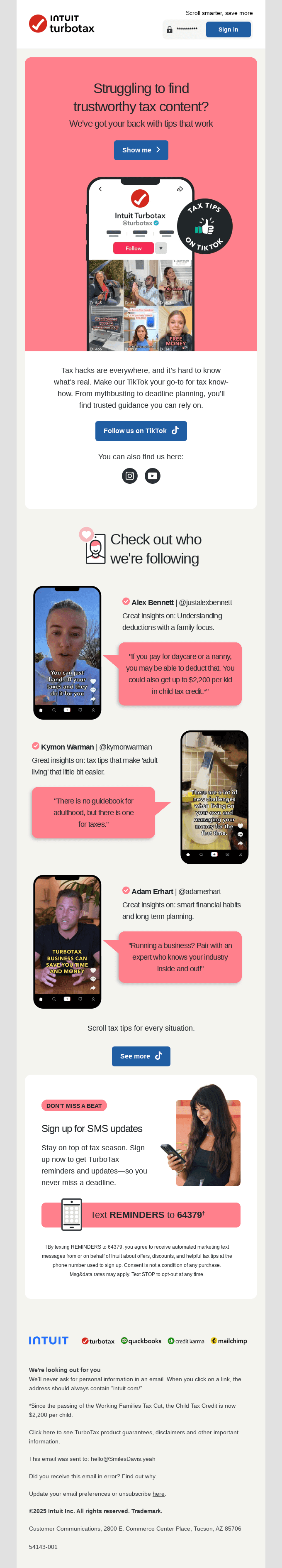 Trusted tax content 🤝 our TikTok page