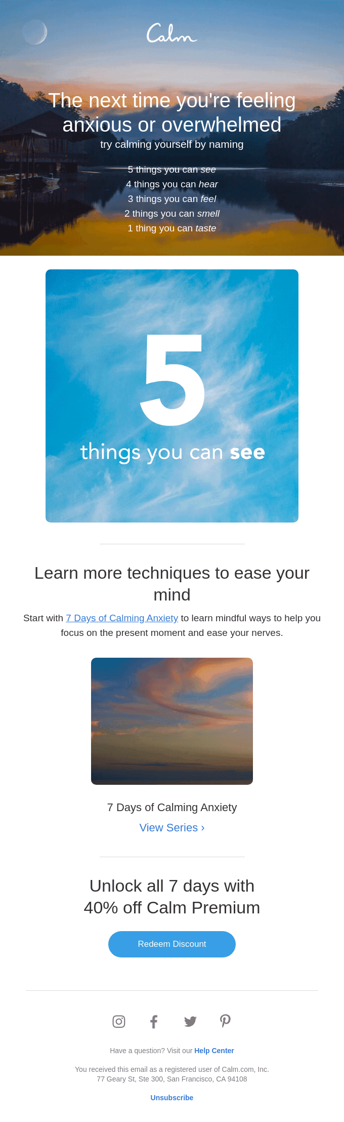 Try this the next time you're feeling anxious.