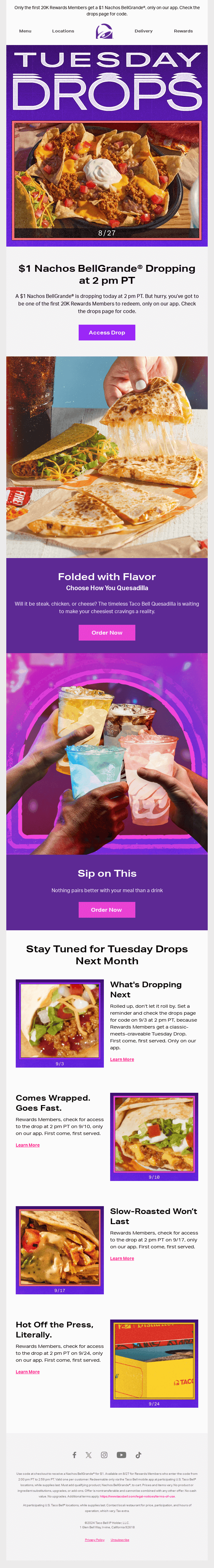 Tuesday Drops: Just $1. Takes nachos up a notch.