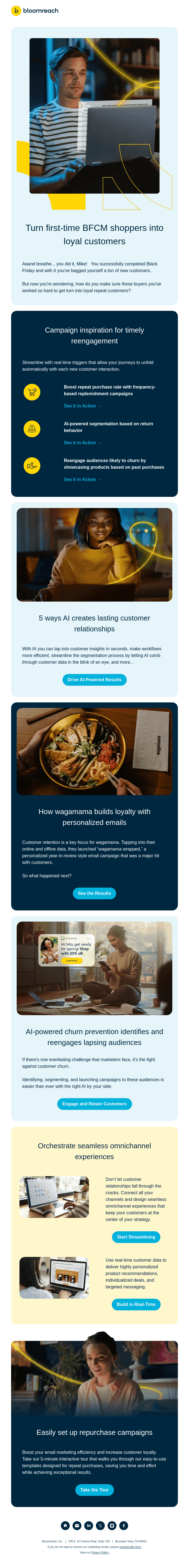 🔁 Turn your BFCM shoppers into loyal customers