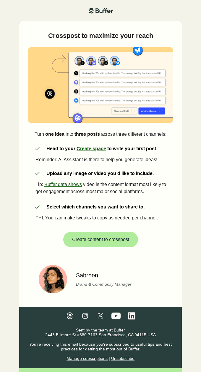 Turn your first post into 3x the content
