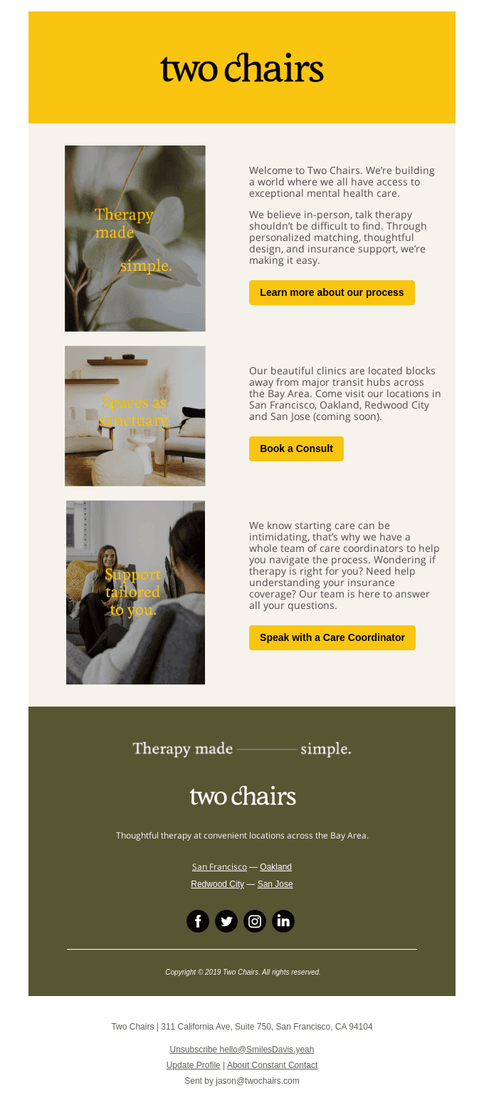 Two Chairs — Your Mental Health Clinic