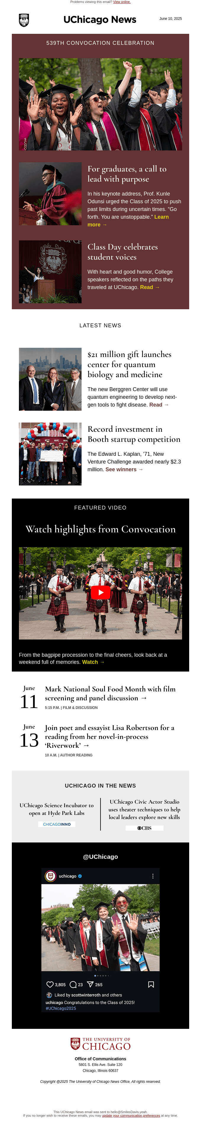 UChicago celebrates Class of 2025