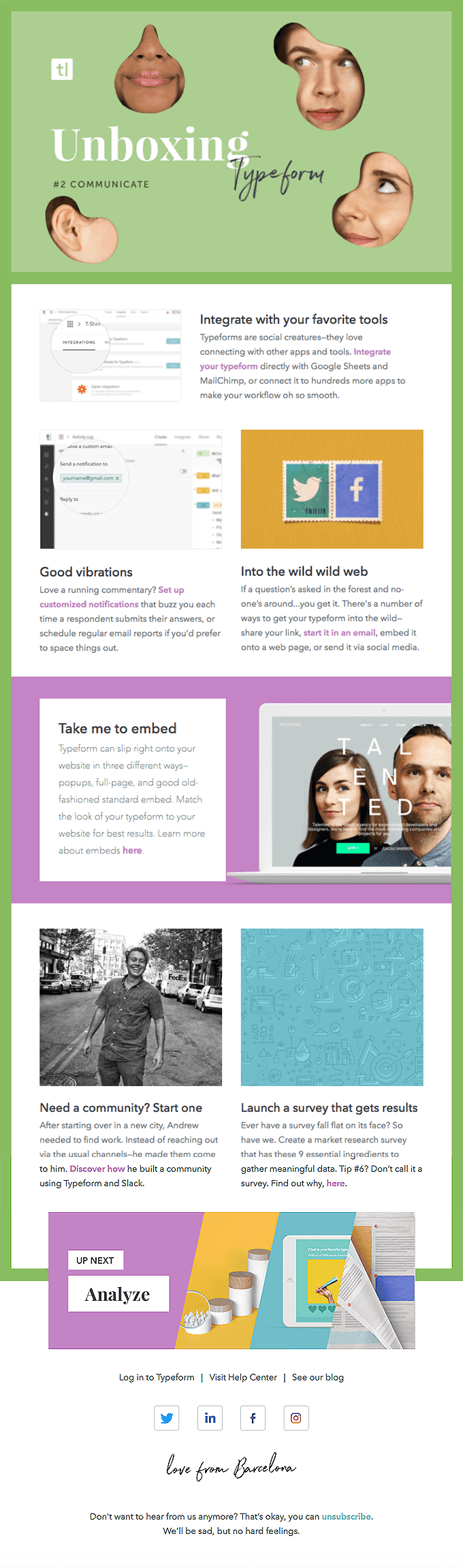 Unboxing Typeform: Communicate (2 of 4)