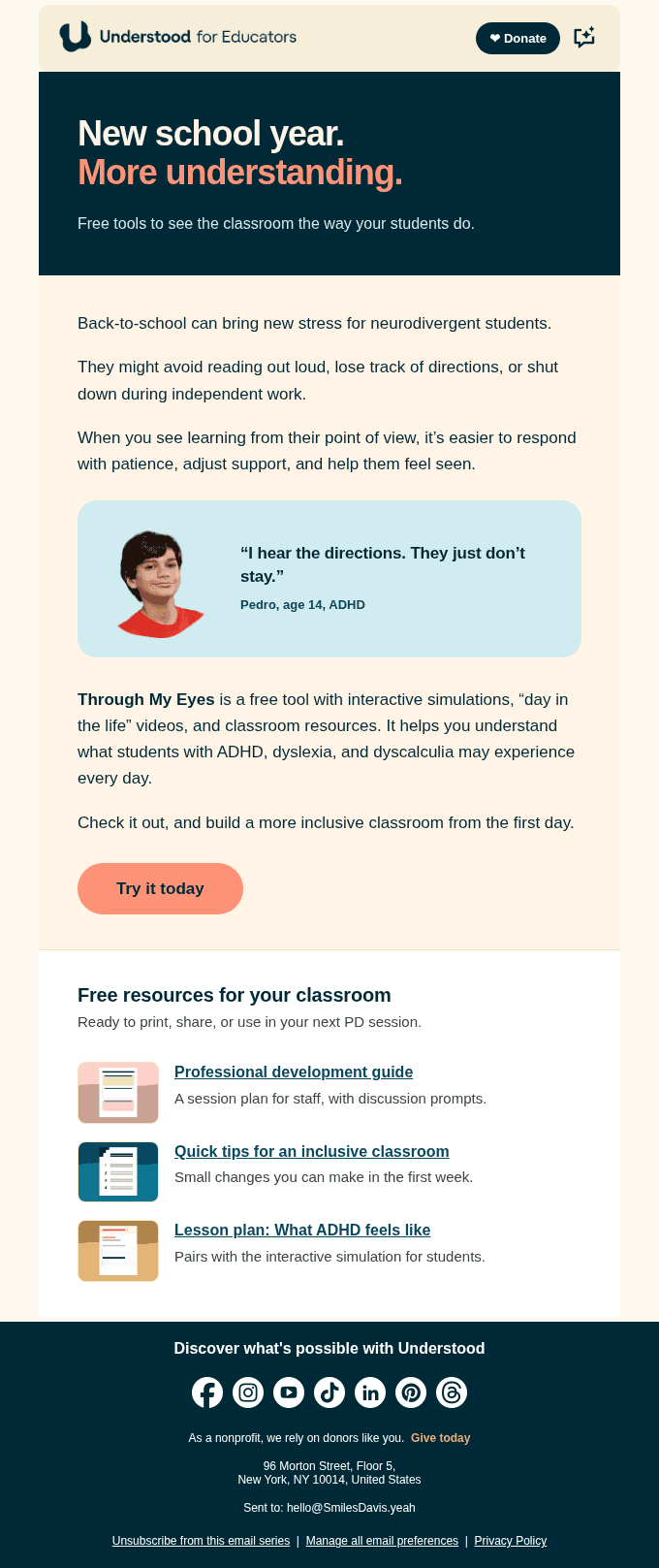 Help neurodivergent students thrive from day one