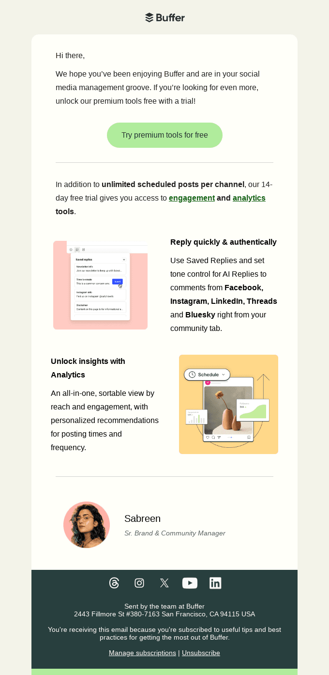 Unlock analytics & engagement tools