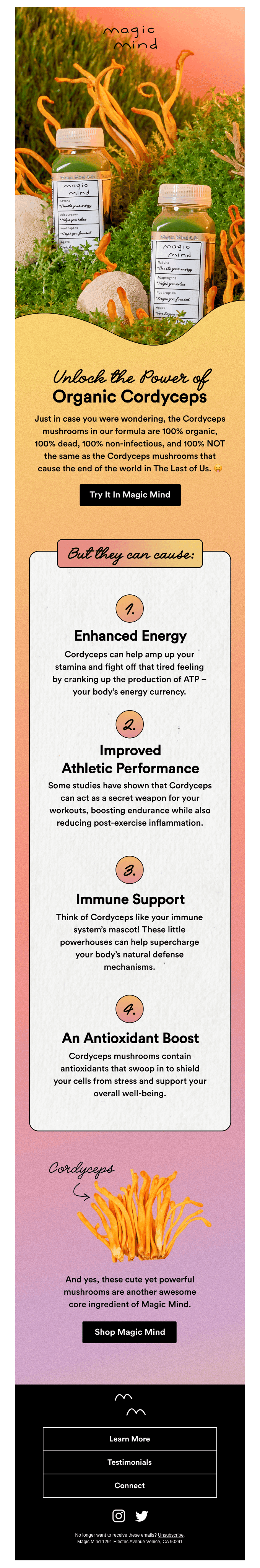 Unlock the power of organic Cordyceps