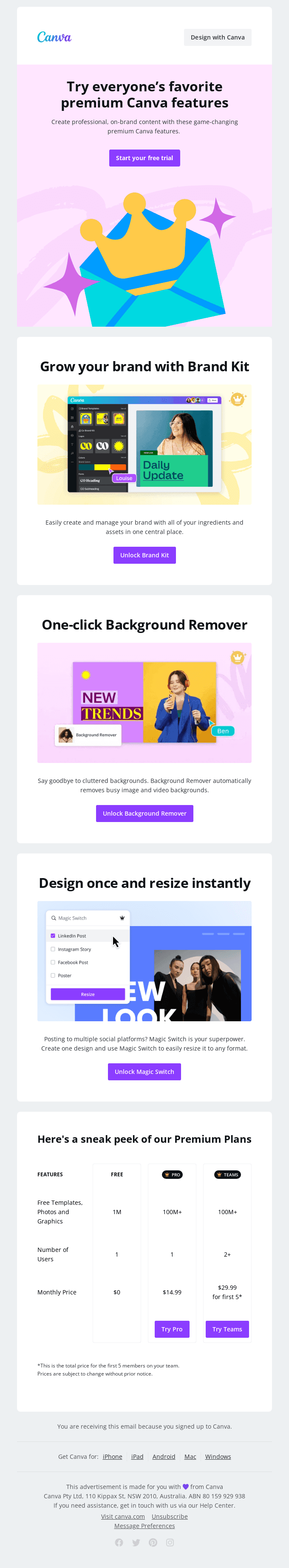 Unlock the top 3 premium Canva features 🔓